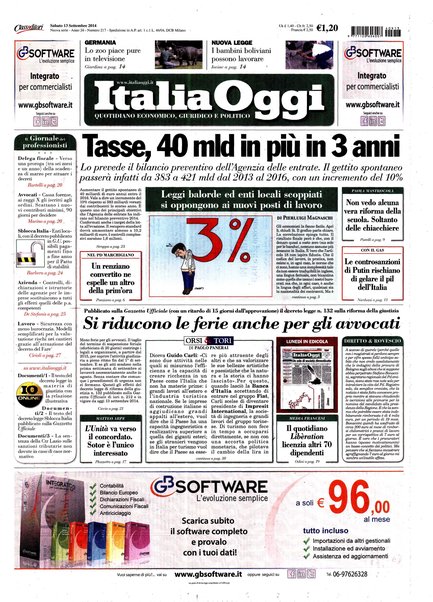 Italia oggi : quotidiano di economia finanza e politica